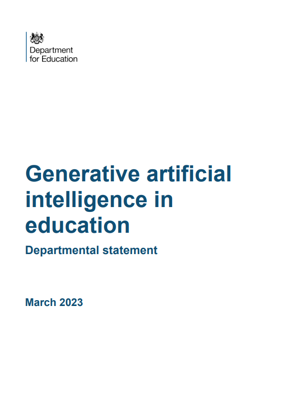 Generative artificial intelligence in education
